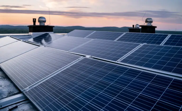 sunopee finance et installe une centrale photovoltaique de panneaux solaires en toiture 
